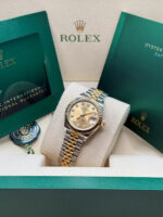 Rolex Lady-Datejust 28mm 279173 Champagne Diamond Dial Oyster Bracelet - Image 6