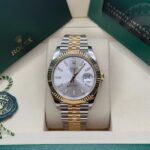Rolex  Datejust 41mm 126333 Silver Index Oyster Steel and Yellow Gold Mens Watch - Image 12