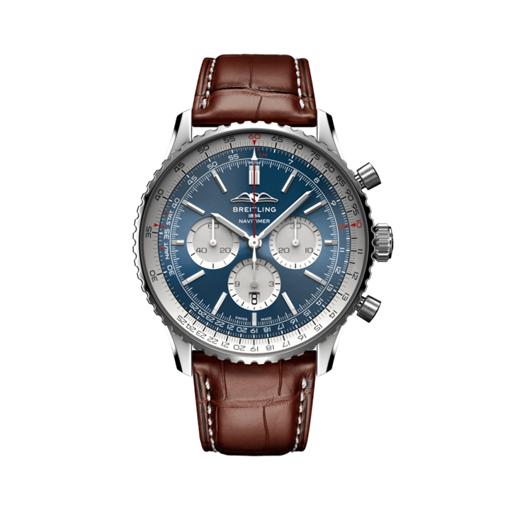 D7444B62-8B66-5F1D-C915-77592B4BB788.png Breitling AB0137211C1P1 Navitimer B01 Blue Dial - Νew - Image 1