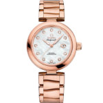 Omega De Ville Ladymatic 34mm White Dial with Diamonds Sedna™ 18k Rose Gold Bracelet 425.65.34.20.55.010 - Image 2