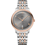 Omega De Ville Prestige 40 mm Grey Dial Stainless Steel and Sedna™ 18k Rose Gold Bracelet 434.20.40.20.06.001