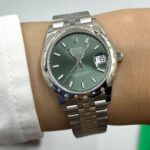 Rolex Datejust m278344-0019/0020 Mint Green Dial 31mm Domed Diamond Oyster Watch - Image 10