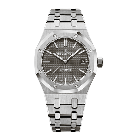 D8C6BBC4-67E4-41A9-0636-FC3CB4708713.png Audemars Piguet Royal Oak Selfwinding, Grey dial, 37mm 15450ST.OO.1256ST.02 - Image 1