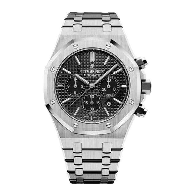 D8F1D0A9-A0FC-2E89-0D0F-FAFF91AFD880.jpg Audemars Piguet Royal Oak Chronograph Black Dial 41mm Stainless Steel Watch 26320ST.OO.1220ST.01 - Image 1