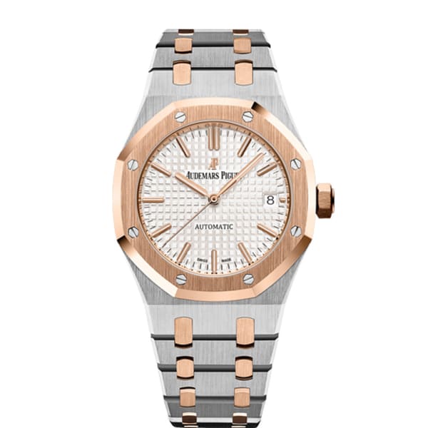 D918B6E9-6207-3509-D531-D6FDEA862511.jpg Audemars Piguet Royal Oak Selfwinding Silver dial, 37mm, Steel and 18k Rose gold, - Image 1