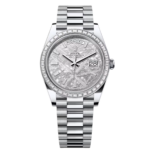 Rolex Day-Date 40mm 228396TBR-0027 Meteoriate Baguette Diamond Dial and Bezel Watch