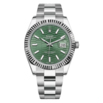 Rolex  Datejust 41mm 126334 Mint Green Fluted Motif Dial Oyster Bracelet