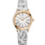 Omega De Ville Mini Trésor 26mm White Dial with Diamonds Moonshine™ 18k Rose Gold Strap 428.57.26.60.04.002