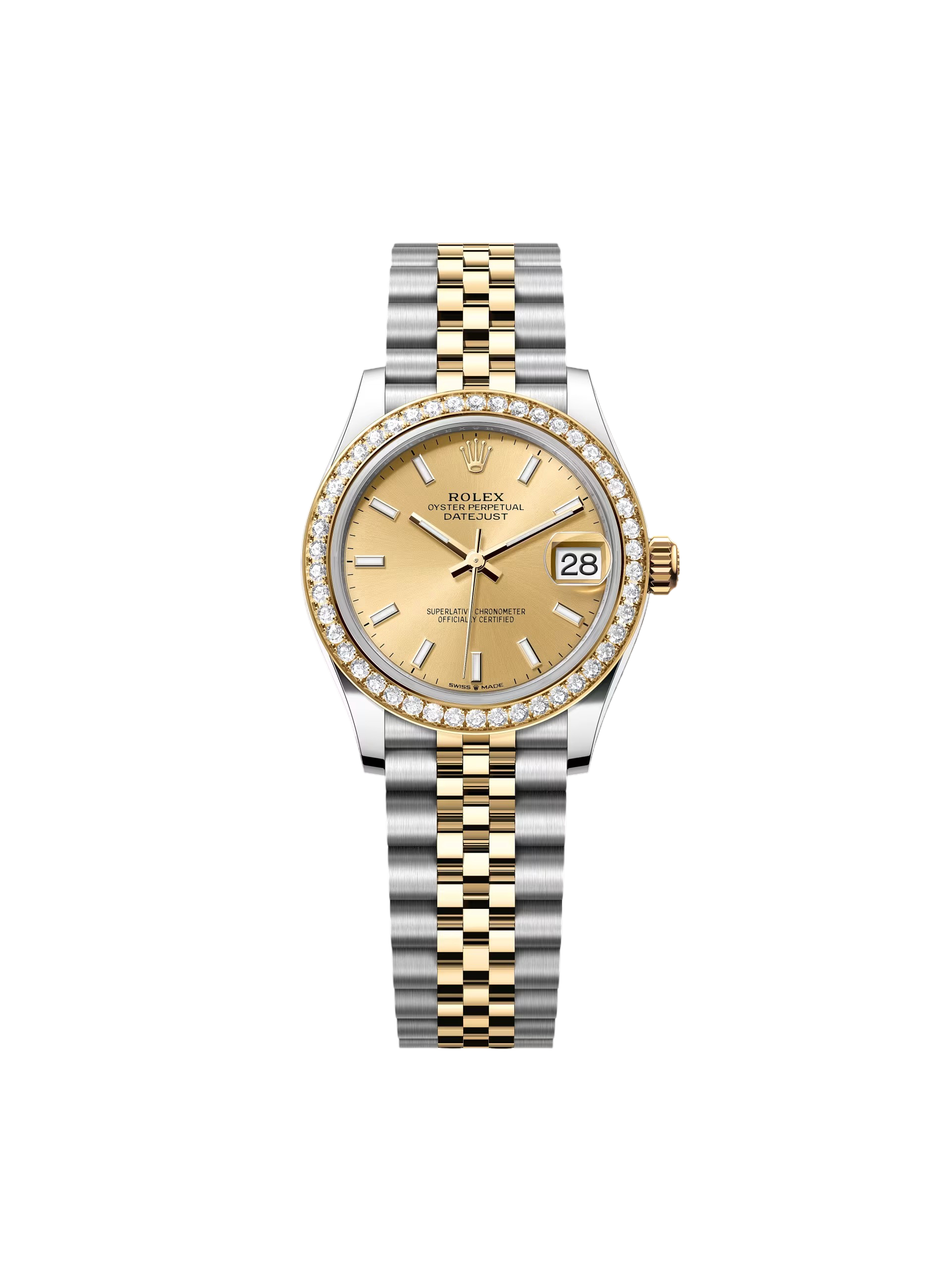 DAB15947-1F6F-287B-35E7-2BE7FDBD9AB0.png Rolex Datejust m278383-0013/0014 31mm Champagne Dial Oyster Bracelet - Image 1