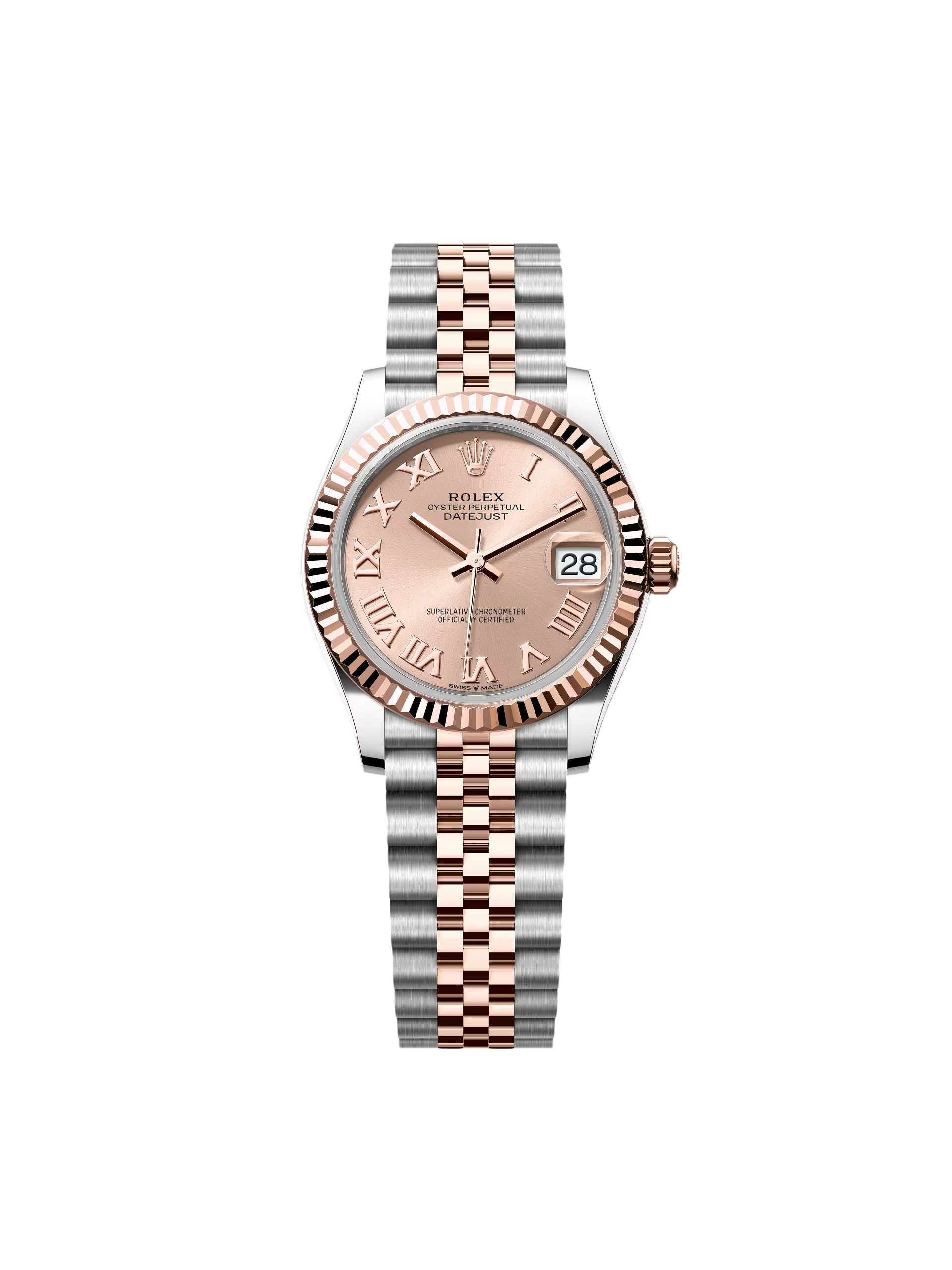 DC0F88E0-8237-1284-0F20-2EECB4A5378B.png Rolex Datejust m278271-0005/0006 Rose 31mm Dial Oyster Bracelet Watch - Image 1