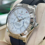 Rolex Sky-Dweller 42mm White Gold White Dial Oysterflex - 336239 - Image 4