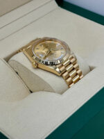 Rolex  Day-Date President 40mm Yellow Gold Champagne Diamond Baguette Dial - 228238 - Image 3