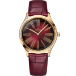 Omega De Ville Trésor 36mm Red Dial with Diamonds Moonshine™ 18k Rose Gold Strap 428.58.36.60.11.001