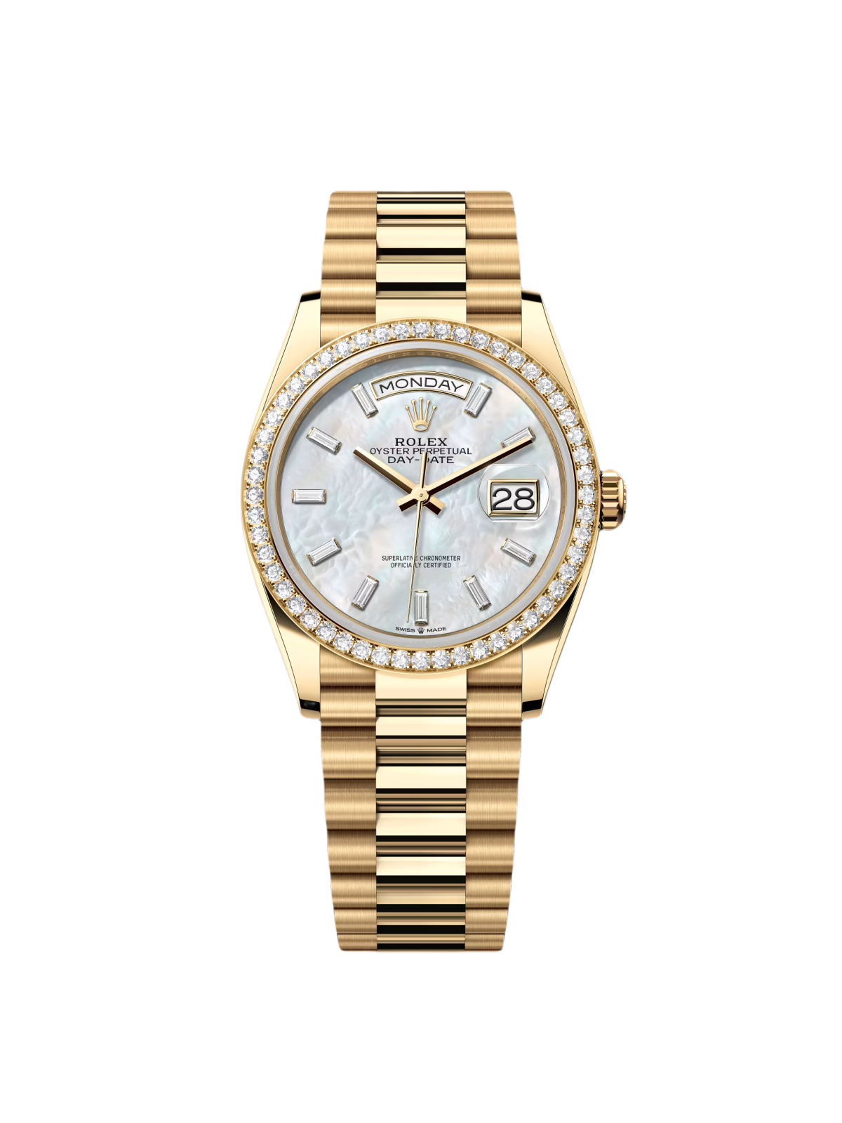 DCD9F4DD-BB6E-3868-FBC6-C58C5B740507.png Rolex Day-Date 128348RBR-0070 Mother Of Pearl Dial 36mm - Image 1