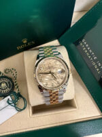 Rolex  Datejust 36mm 126233 Champagne Palm Motif Diamond Dial and Jubilee Bracelet Watch - Image 4
