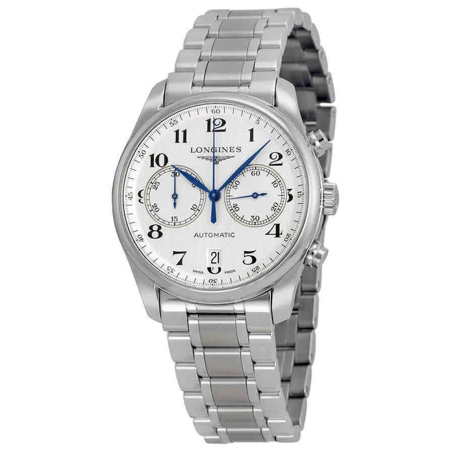 DD70A620-CE1B-3D34-E4DD-C664C2172A7E.jpg Longines Men's L2.629.4.78.6 Master Chronograph Stainless Steel Watch - Image 1