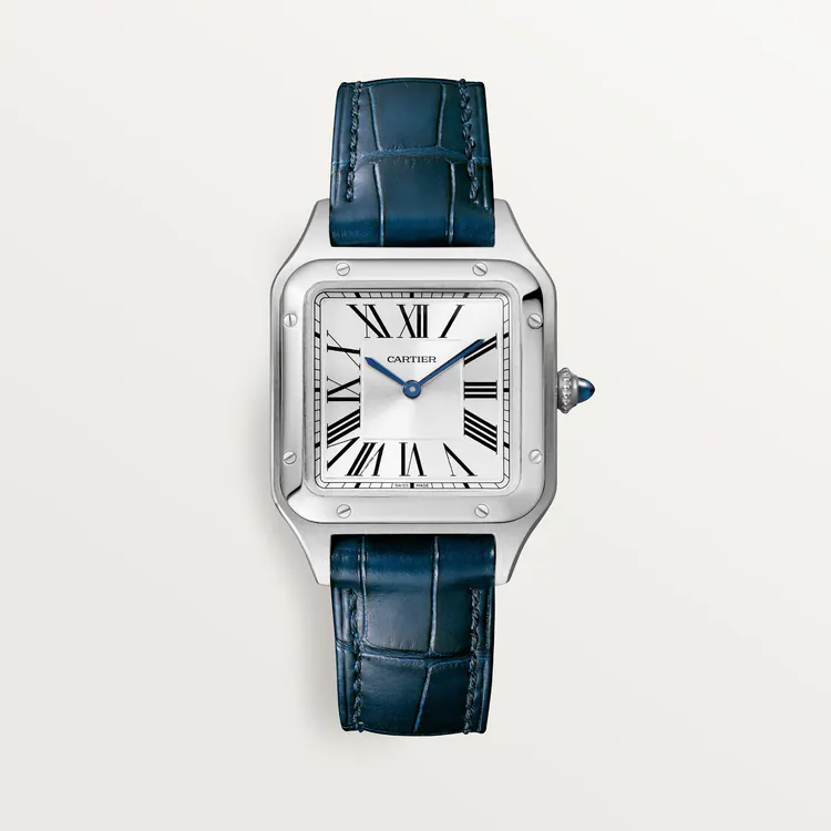DED1DEF4-F43E-722E-F316-6AFA49155AA7.png Cartier SANTOS-DUMONT Blue 36mm - Image 1