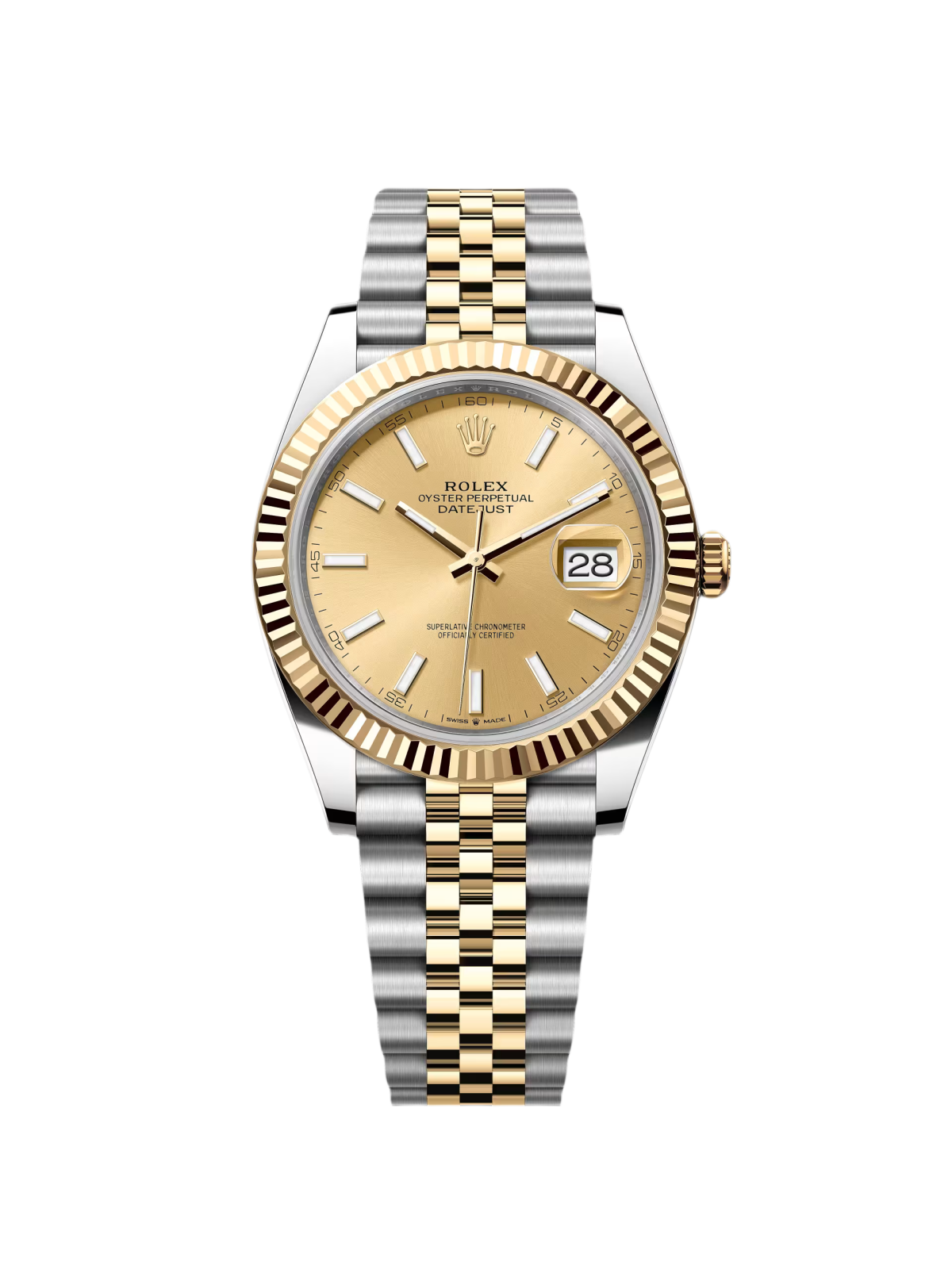 DF9D1BE8-9342-D2B2-57AC-4830665C5CDE-1.png Rolex Datejust 41mm 126333 Champagne Index Jubilee Steel and Yellow Gold Mens Watch - Image 1