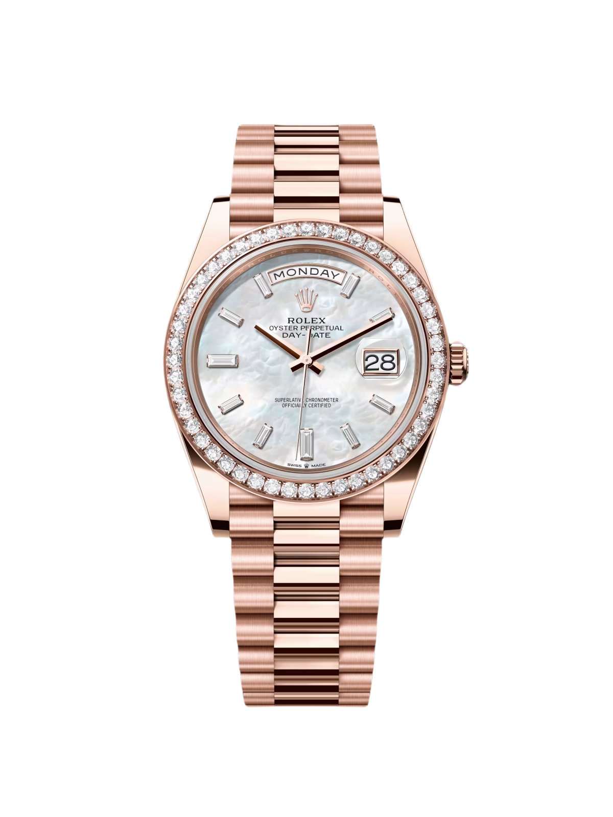 E02445FF-B5C8-E2AC-B6D5-B5E9673C316B.png Rolex Day-Date Mother of Pearl Diamonds Dial 228345rbr-0026 - Image 1