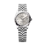 Rolex Datejust m278344 Silver Dial 31mm Domed Diamond