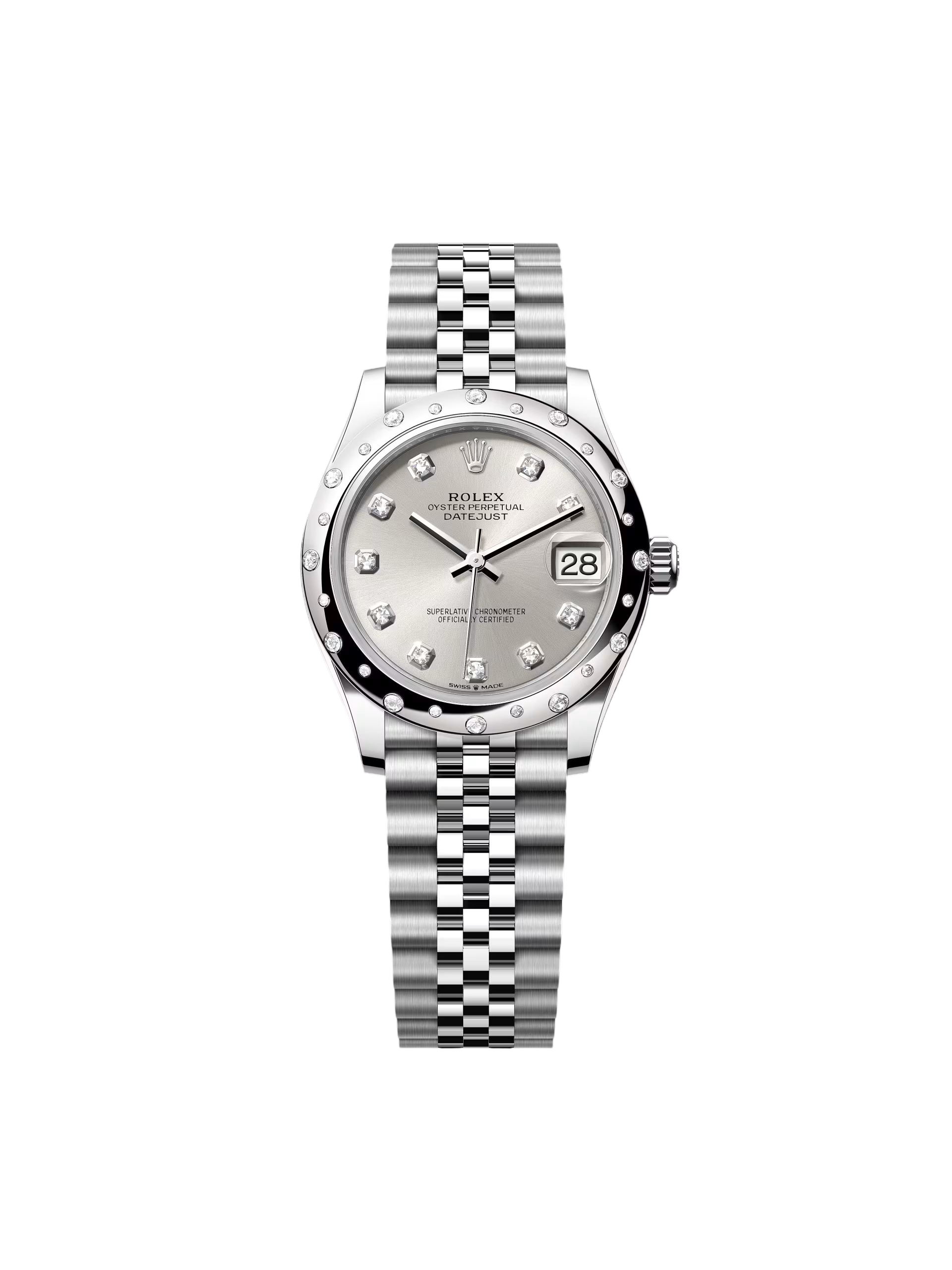 E02AEC57-2CF7-BF7A-AC09-117FA735D1B1.png Rolex Datejust m278344 Silver Dial 31mm Domed Diamond - Image 1
