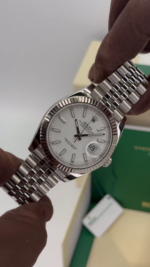 Rolex  Datejust 41mm 126334 White Roman Oyster Stainless Steel Mens Watch - Image 13