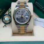 Rolex  Datejust 41mm 126333 Two-Tone Yellow Gold Fluted Bezel Wimbledon Dial Oyster - Image 7