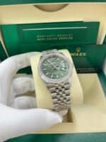 Rolex  Datejust 36mm 126284 Olive Green Dial Jubilee Bracelet - Image 9
