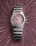 Omega Constellation - 29mm Steel Case - Diamond Bezel - PVD Lilac Dial - Signature Mono-Rang Bracelet 131.15.29.20.60.001 - Image 3