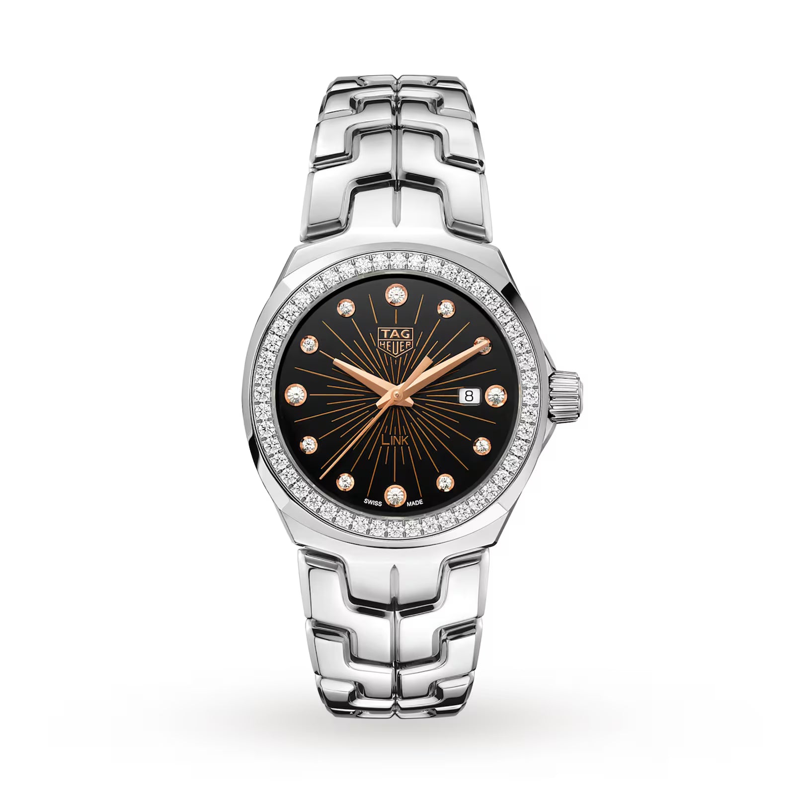 E1354C12-9E2D-71B7-7745-66828B114A23.avif TAG Heuer Link Date Quartz 32mm Ladies Watch WBC131G.BA0649 - Image 1
