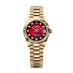 Rolex Datejust m278278-0049 31mm Red Ombre Dial 18k Yellow Gold