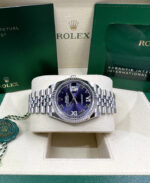 Rolex  Datejust 36mm 126234 Datejust Aubergine Purple Diamond Roman Oyster Stainless Steel - Image 8