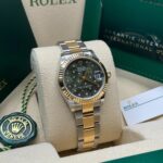 Rolex Datejust m278273-0031/0032 31mm Olive Green Floral Motif Dial Stainless Steel and Yellow Gold Oyster Watch - Image 4