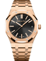 Audemars Piguet ROYAL OAK Pink Gold Black Dial 41mm 15510OR.OO.1320OR.04