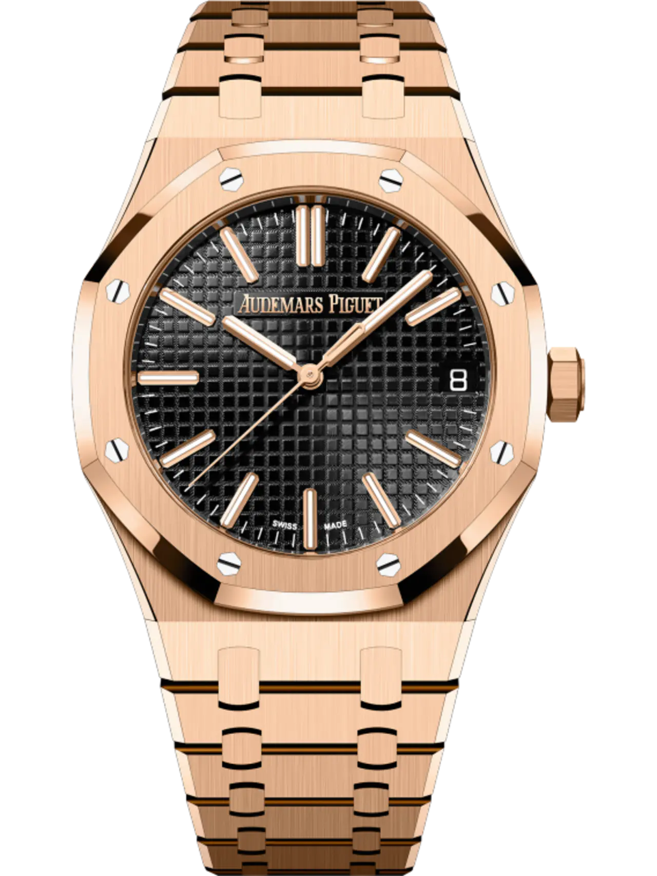E2E28493-FED0-6FC4-77FD-32614020F9A7.png Audemars Piguet ROYAL OAK Pink Gold Black Dial 41mm 15510OR.OO.1320OR.04 - Image 1
