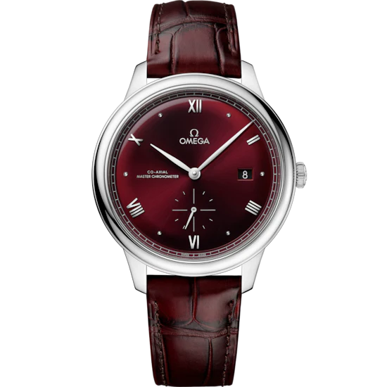E390A4C7-88DC-C432-BF50-05DFD51ACE9E.png Omega De Ville Prestige 41 mm Red Dial Stainless Steel Strap 434.13.41.20.11.001 - Image 1