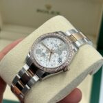 Rolex Datejust m278381-0031/0032 Silver Floral Motif Diamond Dial Diamond-Set Bezel 31mm - Image 7