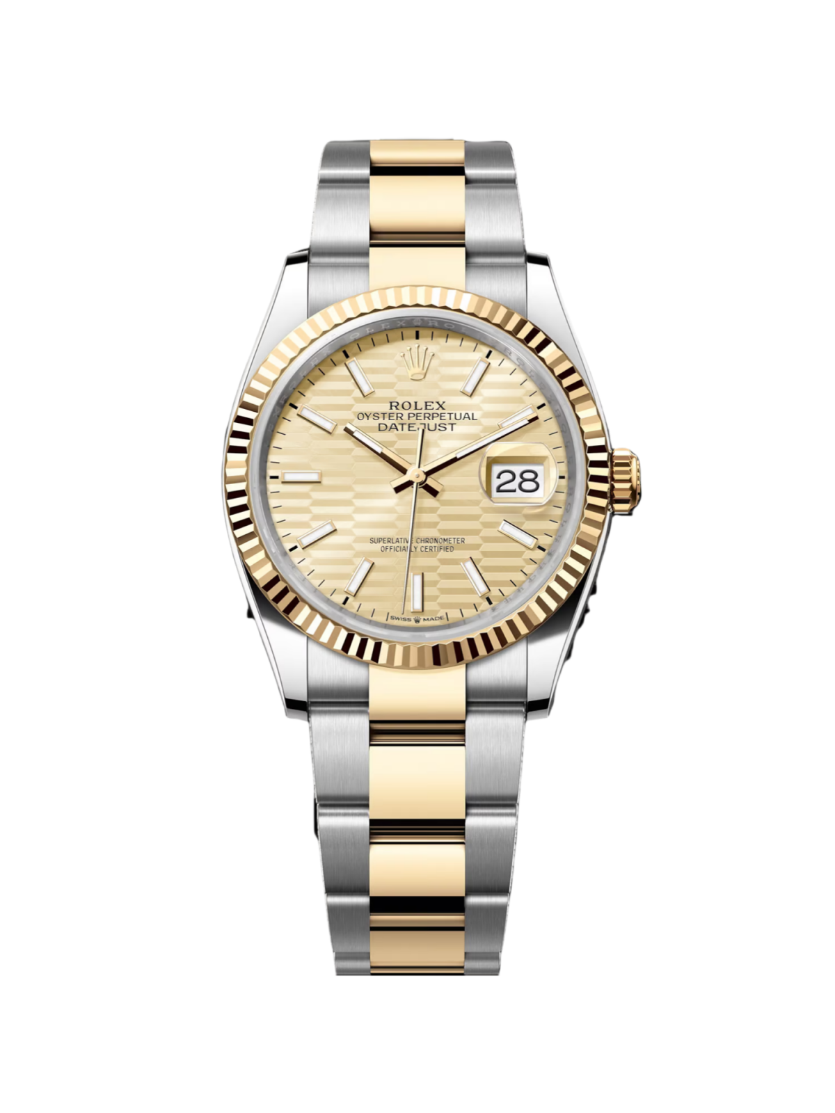 E453BDFD-C4CA-BA8F-0E0D-2345512E102B_bd20a7f4-09a7-45b5-a883-3014ee1f3dd2.png Rolex Datejust 36mm 126233 Golden Fluted Motif 36mm Dial Oyster Bracelet - Image 1