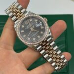 Rolex  Datejust 36mm 126281 Slate Fluted Motif Diamond Dial Diamond Bezel and Oyster Bracelet - Image 17
