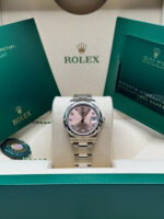 Rolex Datejust m278344-0033/0034 Pink Dial 31mm Domed Diamond Oyster Watch - Image 3