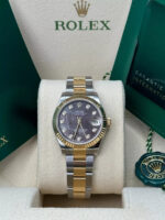 Rolex Datejust m278273-0023/0024 31mm Black Mother-of-Pearl Dial Stainless Steel and Yellow Gold Oyster Watch - Image 3