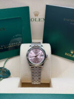 Rolex Datejust m278274-0013/0014 Pink Dial 31mm Fluted Bezel Oyster Bracelet - Image 3