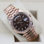 Rolex  Day-Date President 40mm Everose Gold Chocolate Index Dial - 228235 - Image 4
