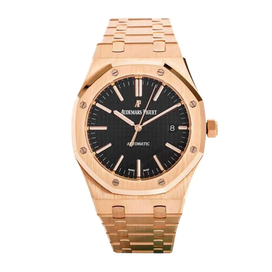 E584BDA3-2741-1AC6-DCE1-CF24BD7BF698.jpg Audemars Piguet Royal Oak Selfwinding with Black Dial 41mm 15400OR.OO.1220OR.01 - Image 1