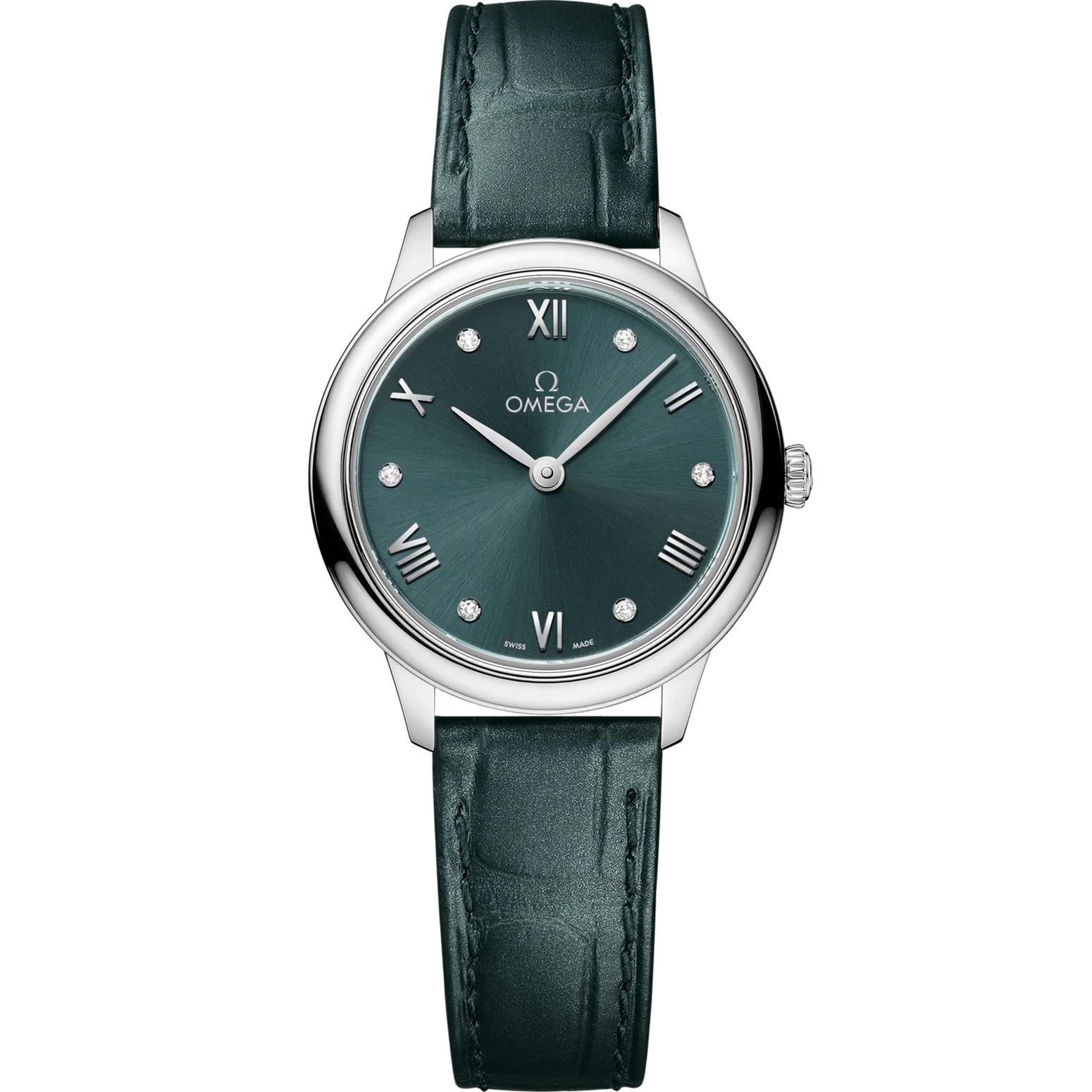 E591035E-9287-66C7-F0CF-6EA41932E880.png Omega De Ville Prestige 27.5 mm Green Dial Stainless Steel Strap 434.13.28.60.60.001 - Image 1