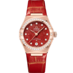 Omega Constellation Ladies' Selection 29mm Sedna™ gold on leather strap 131.58.29.20.99.005
