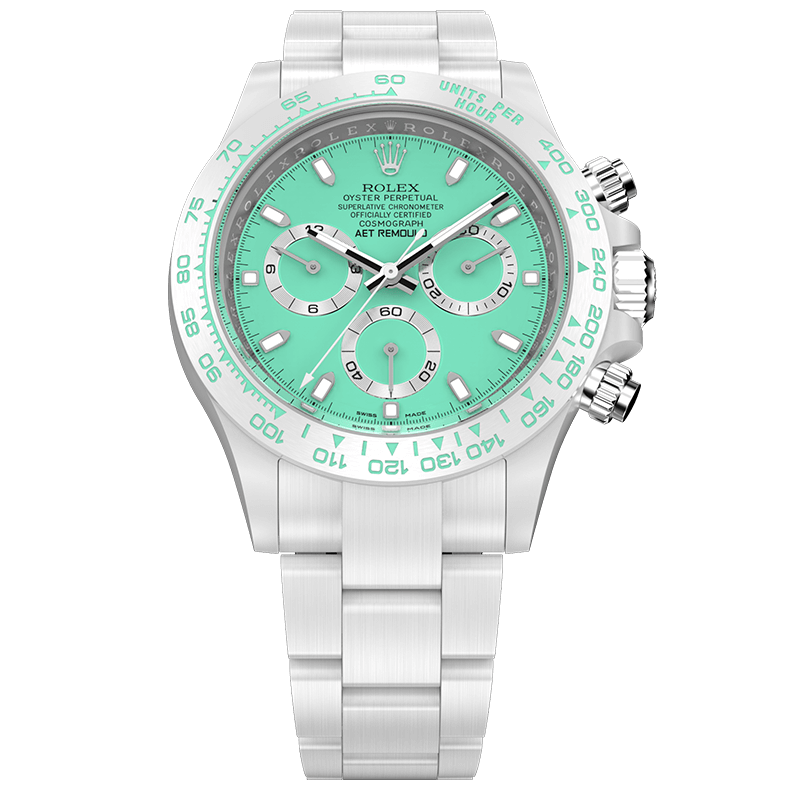 E5A9E970-F38B-8E1B-7F6C-98046313CB2A.png This product is out of stock. If you need to purchase it, please contact us to customize it.Rolex Daytona BISCAY GREEN WHITE CERAMIC - Image 1