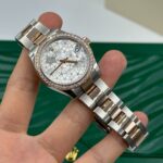 Rolex Datejust m278381-0031/0032 Silver Floral Motif Diamond Dial Diamond-Set Bezel 31mm - Image 9