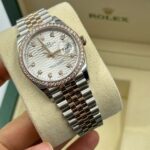 Rolex  Datejust 36mm 126281 Silver Palm Index Dial Jubilee Bracelet - Image 15
