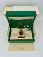Rolex  Day-Date President 40mm Everose Gold Chocolate Roman Dial - 228235 - Image 8